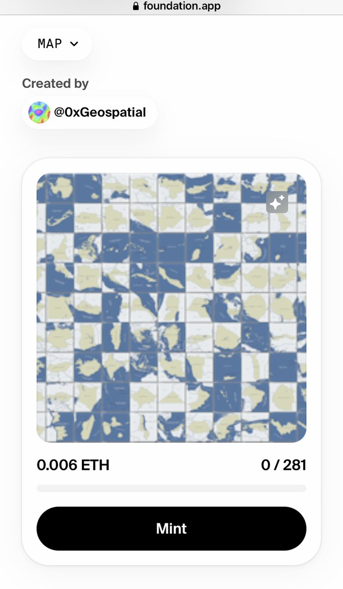 0xGeospatial's tweet image. If you hold a deep appreciation for the environment, this collection is tailor-made for you.
📍🗝️📍
🩸281 unique 1/1 NFT
💰0.006 ETH 
@0xGeospatial 
🌐🌎🌍🌏
#NFTCommunity #NFTProject #NFT