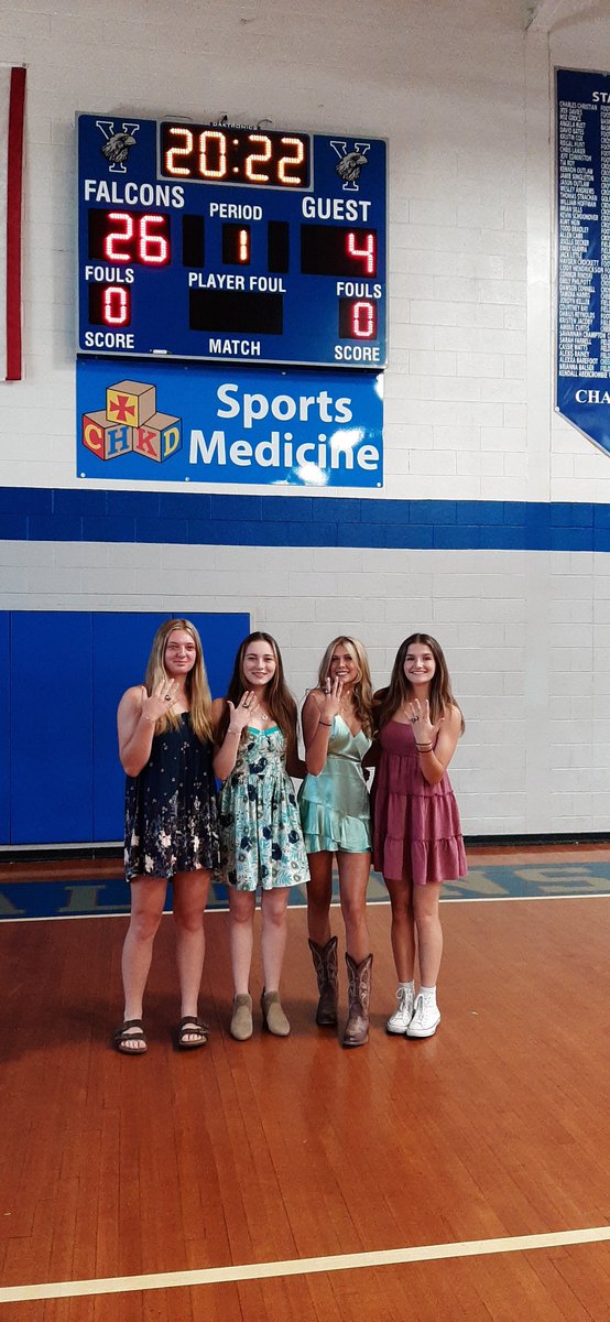 YorkHSAD's tweet photo. What an honor it was to MC our @YorkFalconVB State Championship Ring Ceremony tonight. Loved the expressions when they first saw the rings. The team also presented rings to our Principal, Athletic Trainer and myself. Thank you ladies.
@YorkFalcons https://t.co/G0NhqAFr42