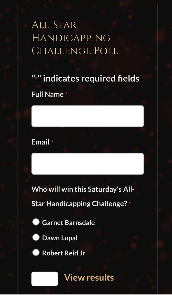 Voting is now open at redshores.ca/racing/ ! #PlayCharlottetown #HarnessHandicappingChallenge
<a href="/RobertReidJr/">Robert Reid Jr.</a> <a href="/DawnLupul/">Dawn Lupul</a>