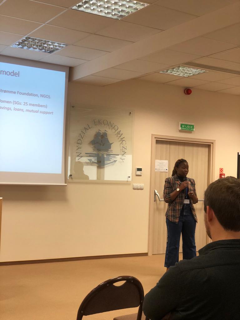ArmandeMahabi's tweet photo. Honored to have participated today in the #AlternativeFinanceResearch Conference (University of Gdansk/Poland), 2023. As part of my PhD, I had the privilege of presenting my upcoming co-authored paper on gender issues in savings groups.
#Microfinance #SDGs #StrømmeFoundation https://t.co/Sklvd59dEL