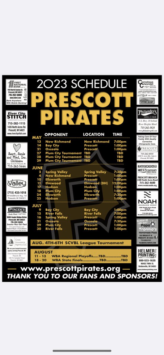 Prescott Pirates tweet media