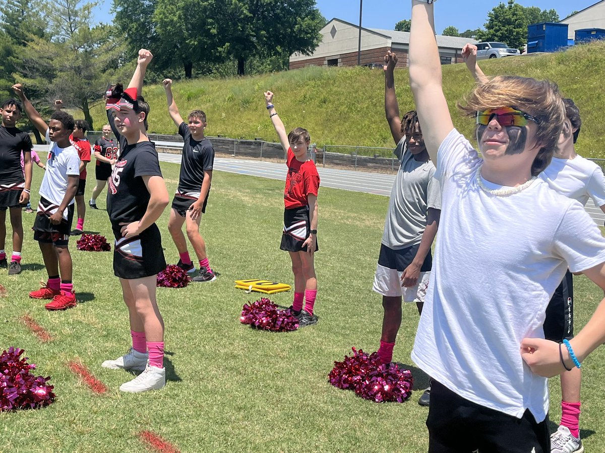 We had a great Powder Puff game! 8th grade beat 7th grade 36-32. #allinBCPS #ignitelearningBCPS