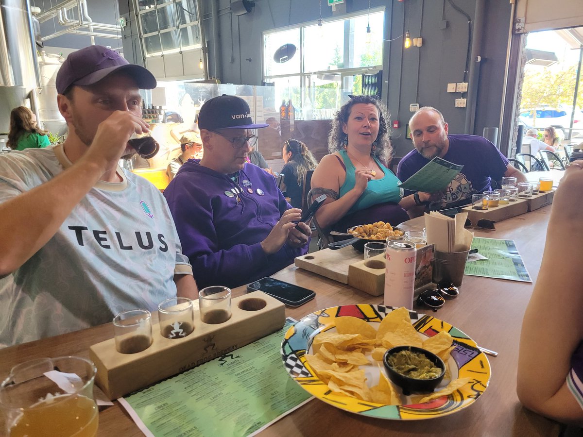 The beer is flowing at the Dead Frog! Pacific FC supporters are gathering...