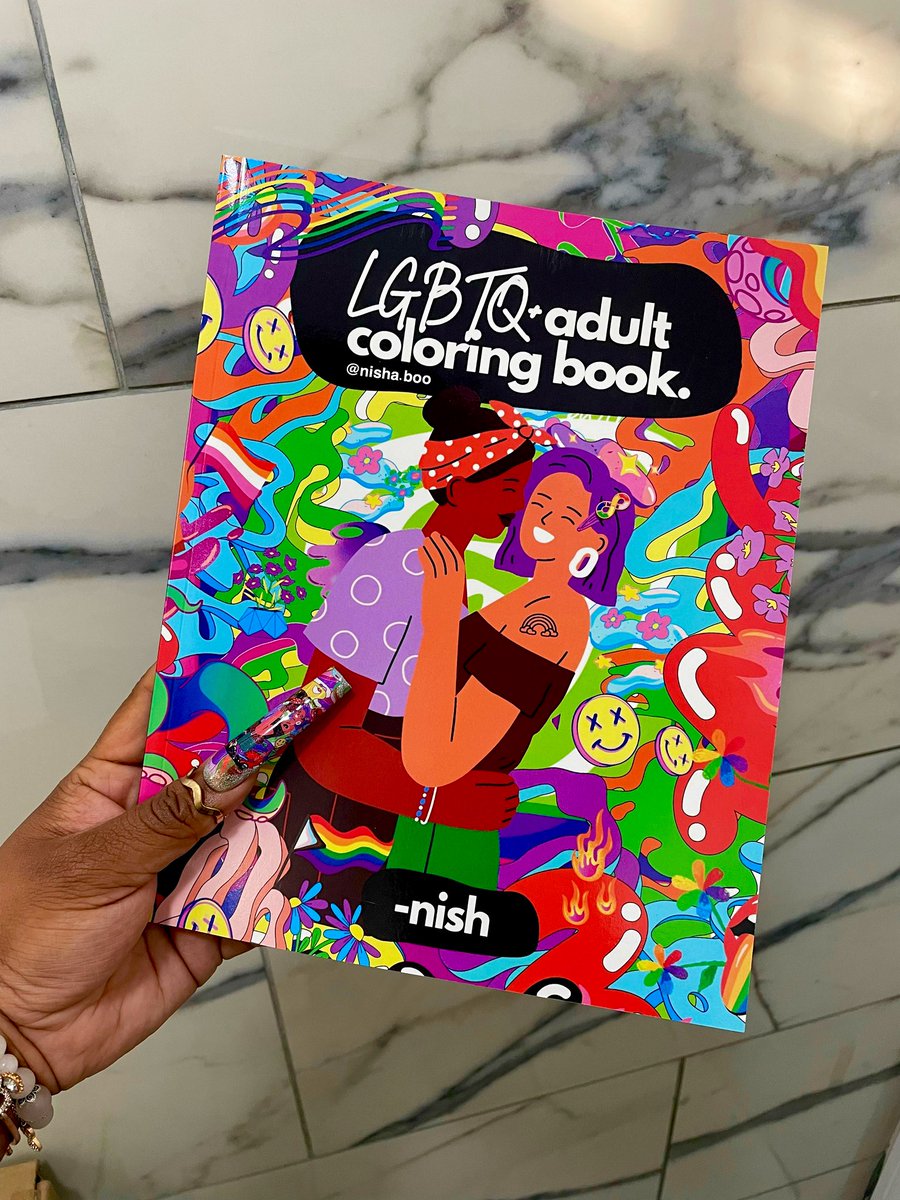it was only right to drop my first LGBTQ+ coloring book during pride month 🥺🏳️‍🌈🖍️🫶🏾