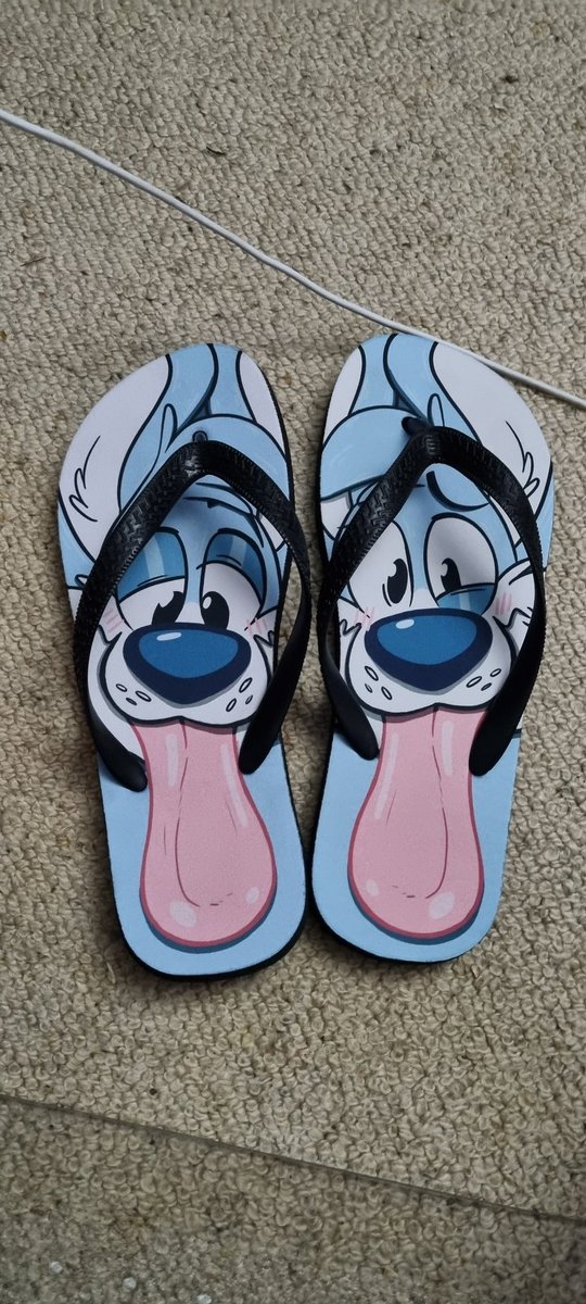 What a delightful pair of flip flops, figured i'ld take a before shot before 'breaking them in'