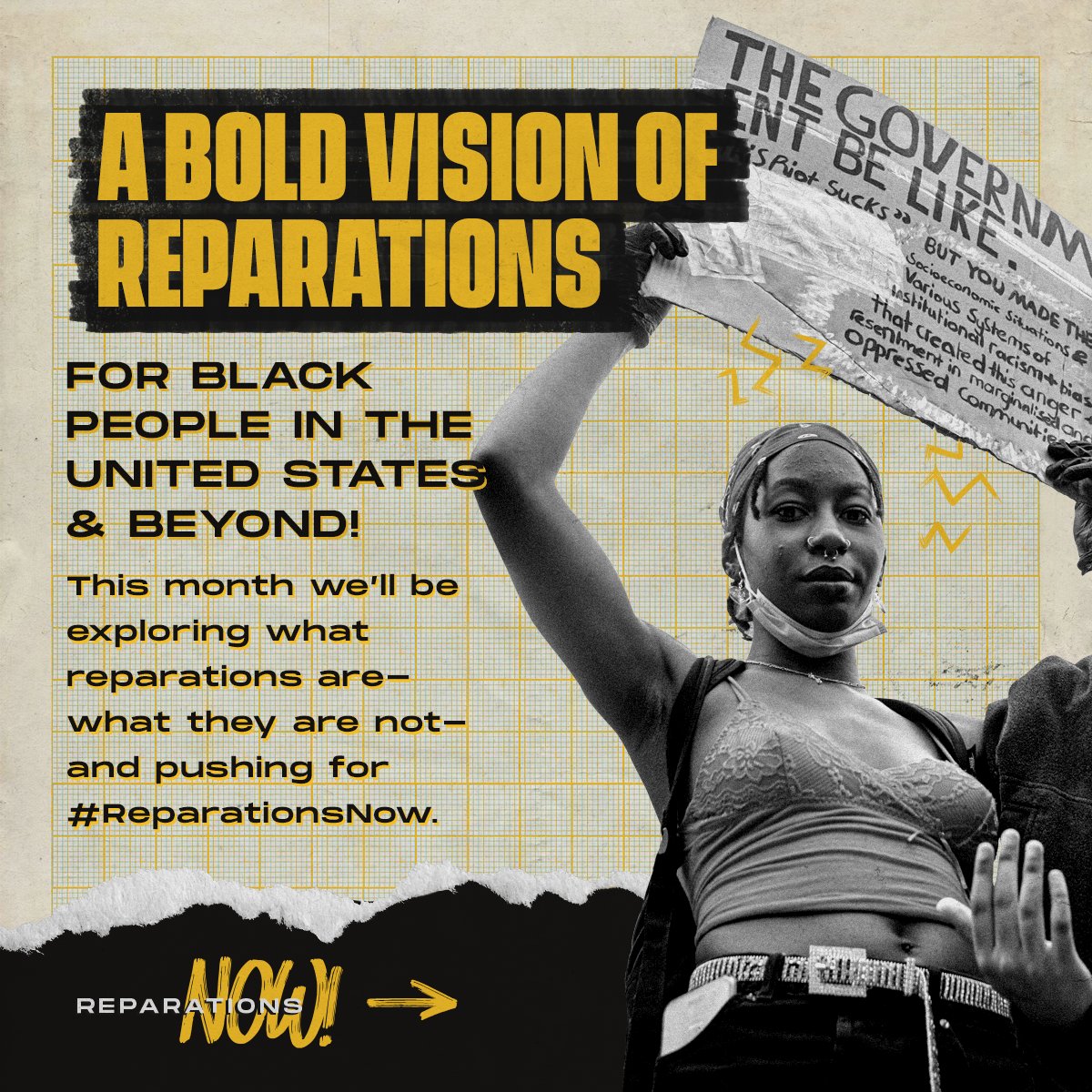 Mvmnt4BlkLives's tweet photo. Ready to take action in the fight for reparations? Here's what you can do:
💛Join us on Monday for “#ReparationsJune: The Kickoff”: https://t.co/RIvhpS3Hnr
🖤 Download &amp; share our full reparations toolkit: https://t.co/jnaQG2aznZ

#ReparationsNow #Reparations #ReparationsJune https://t.co/jsi1u3vtoW