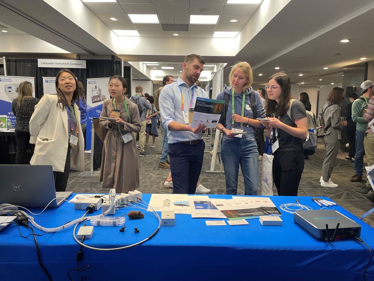 BrukerFM's tweet photo. With #CAN2023 concluded, we wanted to take a moment to thank all the attendees who stopped by our booth. We had a blast! Stay tuned to see where you can see our newest #miniscope and #mulitscope systems next!  Thanks Montreal 🇨🇦👋

#neuroscience #microscopy #Bruker @Inscopix https://t.co/kEetjcQFKI