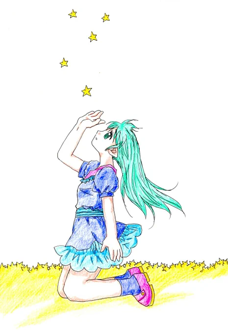 過去絵です。 #イラスト
