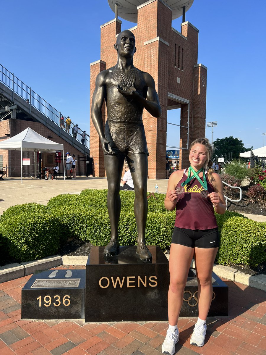 Congratulations to Camille Hovest on her second podium and 5th place finish of the day. This time in Shot Put. Camille finishes her Kalida career as 2x All-Ohioan! #WildcatPride #GreatCareer