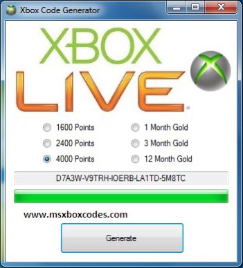 Xbox live gold hack codes best sale