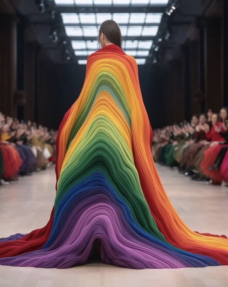 laurentgraas's tweet photo. The rainbow dresses by Ken Kelleher #fashion #design https://t.co/ar8v6bFEuh
