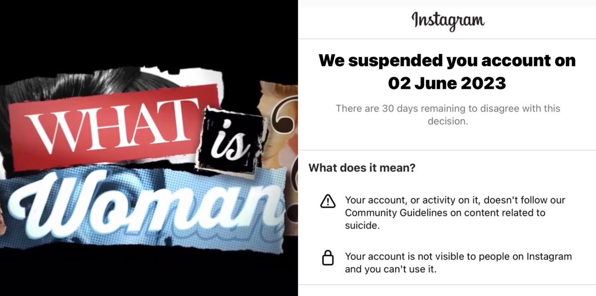 Meanwhile just sharing an image of the title #WhatisaWomen with link of @realDailyWire’s post lead to account being suspended on @instagram in India. 

While @elonmusk giving platform to the same is now about to touch 100million views.

#priDEMONnth #Wokeflix