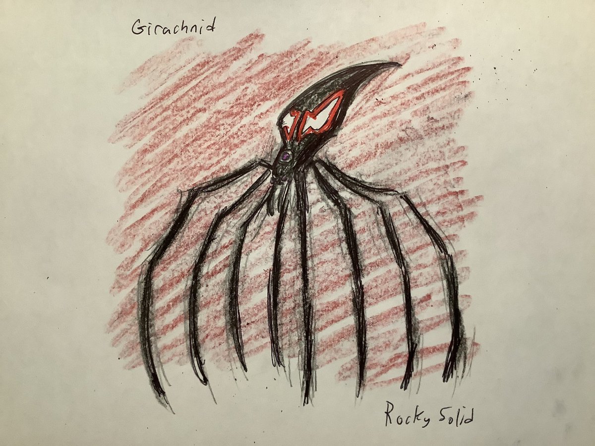RealRockySolid's tweet photo. Girachnid is a Supaida from the planet Omuk. She is incredibly tall. Her legs are able to inject lethal venom and drain bodily fluids. She can also spit out webbing. #Aphmau10 #Ben10 #Bens17th #Omnitrix #Aphmau #AphFeat
@_Aphmau_ @JasonBravura @cartoonnetwork @ManOfActionEnt https://t.co/fBLYjBBfnI