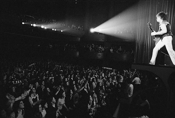 T-Rex, at The Apollo in Glasgow, 1974. Photo by Michael Putland