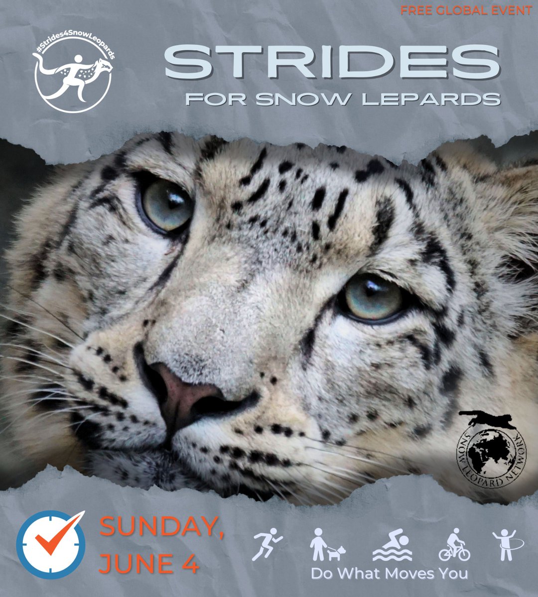 It's tomorrow  🙌  Join the Movement
 
#Strides4SnowLeopards #ClimateAwareness