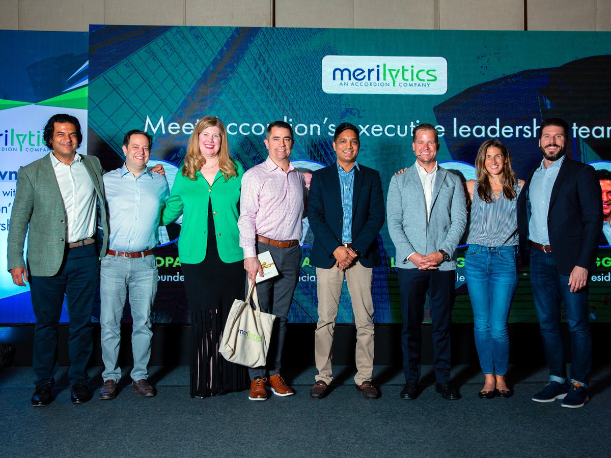 merilytics's tweet photo. It was an honor to host @Accordion's Executive Leadership Team at our recent town hall. The town hall highlighted how Merilytics &amp; Accordion can join forces to unlock the next era of growth for our integrated organization. The event was engaging, exciting, and a lot of fun. https://t.co/Nc4whXh53f