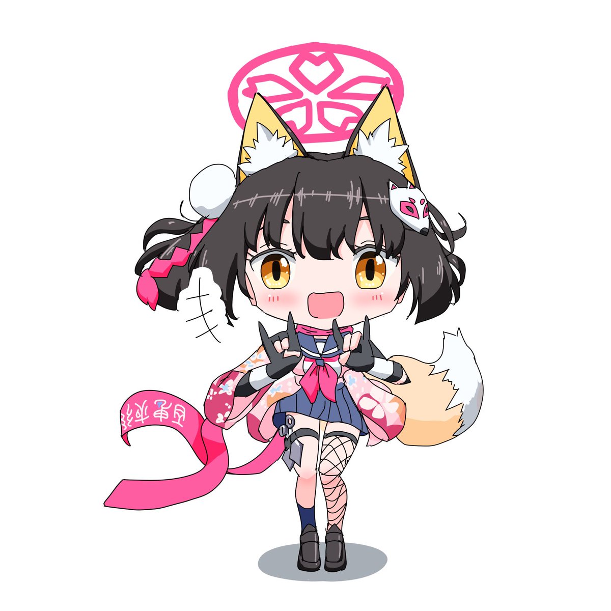 イズナ(ブルアカ) 「ラクガキイズナチャ」|かが@京都ブルマ6 D-37のイラスト