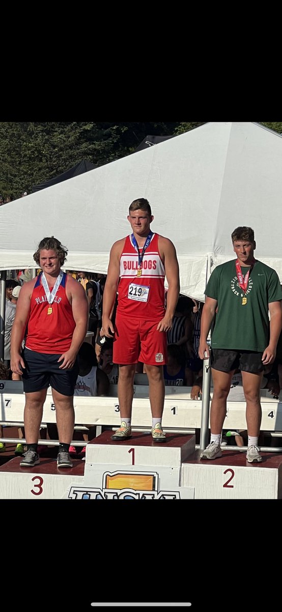 Threw 187’8 in the discus today at the state meet. 1st Place! 🥇