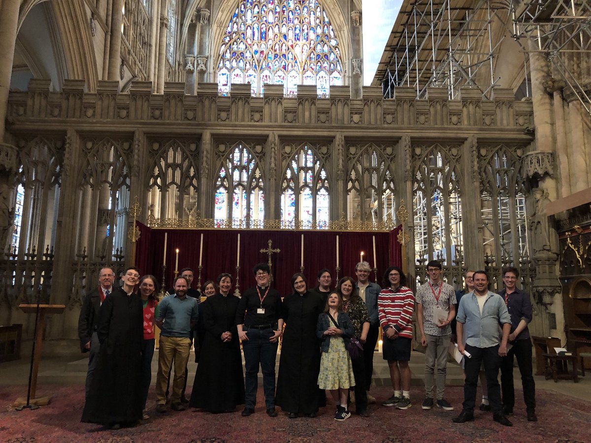 Some of the wonderful people who helped ⁦at Christians@pride event and compline. Thanks to everyone for a wonderful evening ⁦@York_Minster⁩ ⁦@YorkPride⁩ #pride