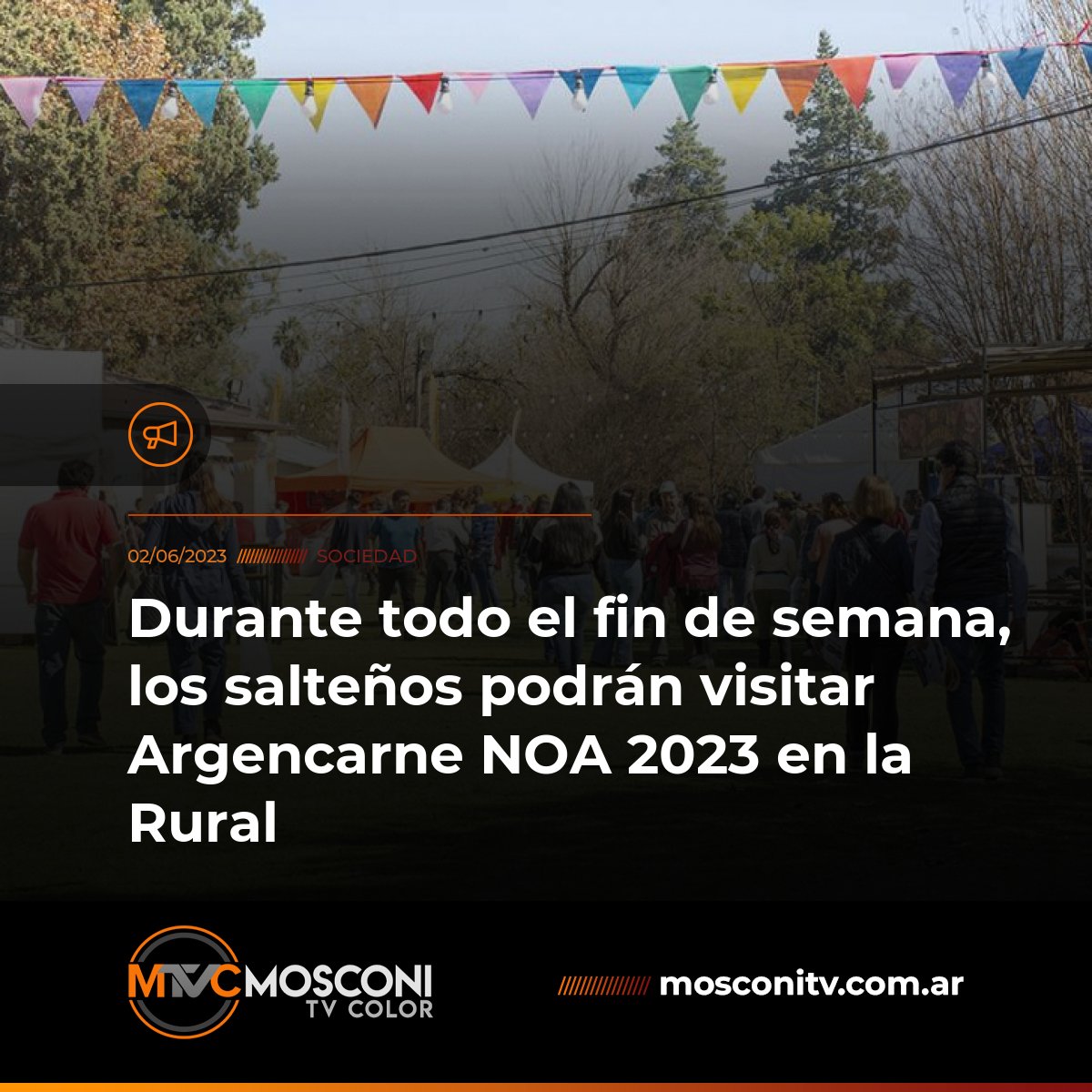 MosconiTvColor's tweet photo. Esta feria es la principal vidriera para  visibilizar la producción ganadera del noroeste del país. Habrá clases  magistrales de cocina, degustaciones y carancheos, paseo de compras, y  charlas con especialistas de primer nivel.
#Sociedad  #ArgenCarne #Salta  #rural #MosconiTv https://t.co/efn9JBRdgF