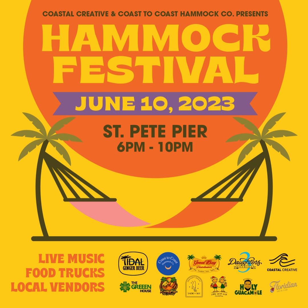 Join us here at the St. Pete Pier on June 10th to enjoy a killer Hammock Hangout, live music, local vendors, food trucks, local breweries, and much more! 🤩 #StPetePier

GA and VIP tickets are available now, click here for more event info! 👉 rb.gy/jokjv