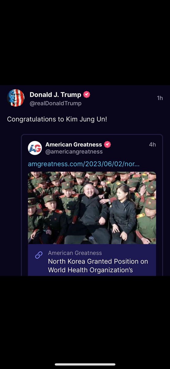 Taking our country back from Joe Biden does not start with congratulating North Korea’s murderous dictator.