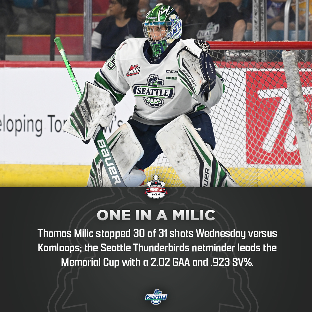 We've seen a bit of Milic Magic already in Kamloops this week.

<a href="/SeattleTbirds/">Seattle Thunderbirds</a> | #MemorialCup