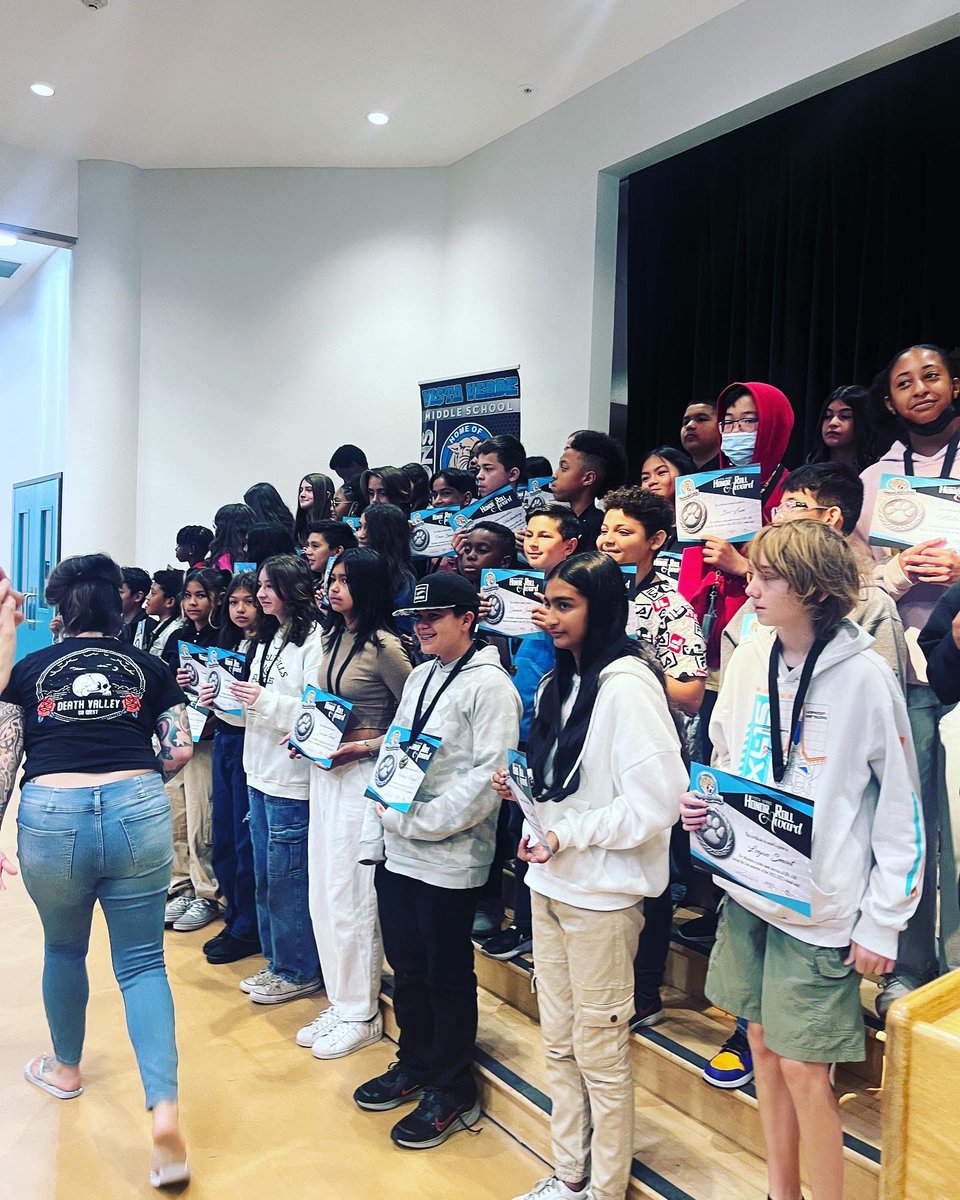 Congratulations to our 6th grade and 7th grade Honor Roll, Highest Honor roll recipients, and perfect attendance recipients. Way to lead the PACK!
#leadthePACK #portriateofagraduate @valverdeusd