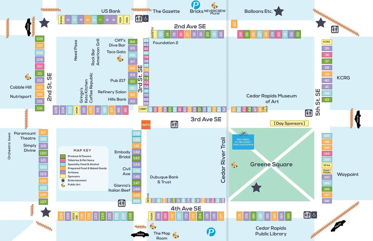 Who’s ready for the 2nd Cedar Rapids Downtown Farmers Market? Last week three vehicles were towed after the operators failed to heed the bright orange placards. How many will tomorrow bring? Park Cedar Rapids will be ticketing and towing vehicles at 4 am on all market Saturdays.