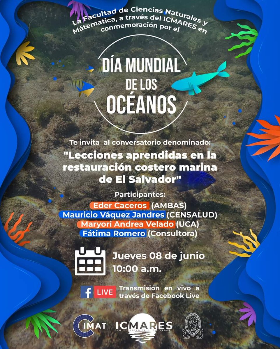 <a href="/CensaludUES/">CENSALUD UES</a>  te invita a participar.
<a href="/YSUES/">YSUES Radio Universitaria</a> <a href="/ICMARES_UES/">ICMARES</a> @CimatUes <a href="/sicues_sv/">Secretaría de Investigaciones Científicas UES</a> <a href="/YSUES/">YSUES Radio Universitaria</a>