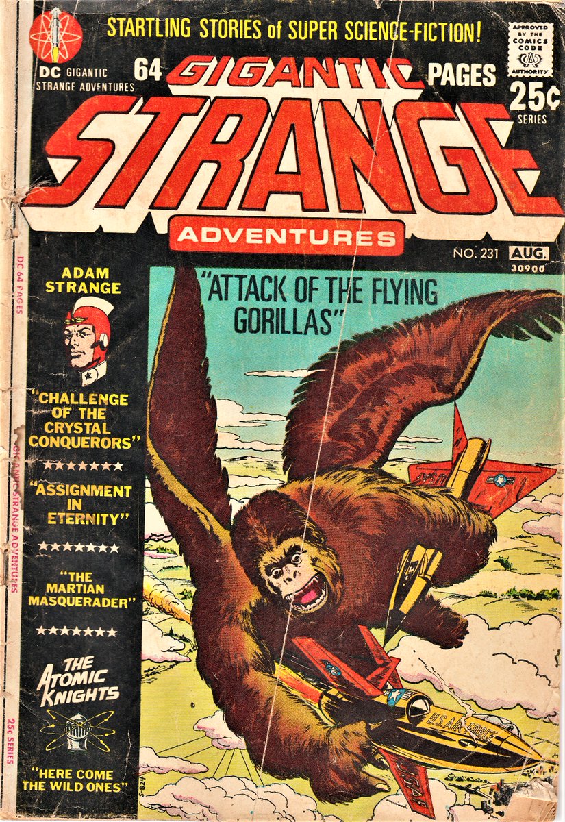 Gigantic Strange Adventures featuring #AdamStrange, the #AtomicKnights and Flying Gorillas.  That's a comic.