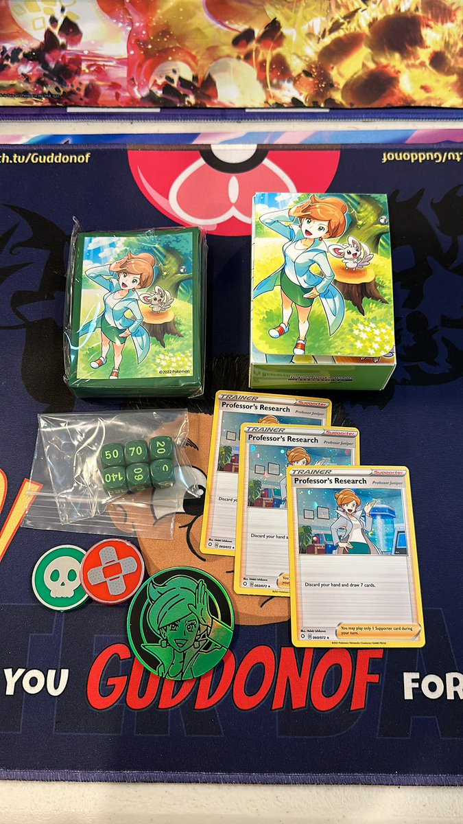 Free Pokémon Juniper Box, giveaway! Get the Deck box, sleeves, cards, dice, flip coin and poison/burn counters! 

Just FOLLOW, RETWEET and Comment your favorite Trainer! Must follow so I can DM winner! Ends 6/7/23

#pokemom #PokemonGiveaways #pokemontcg #pokemoncommunity