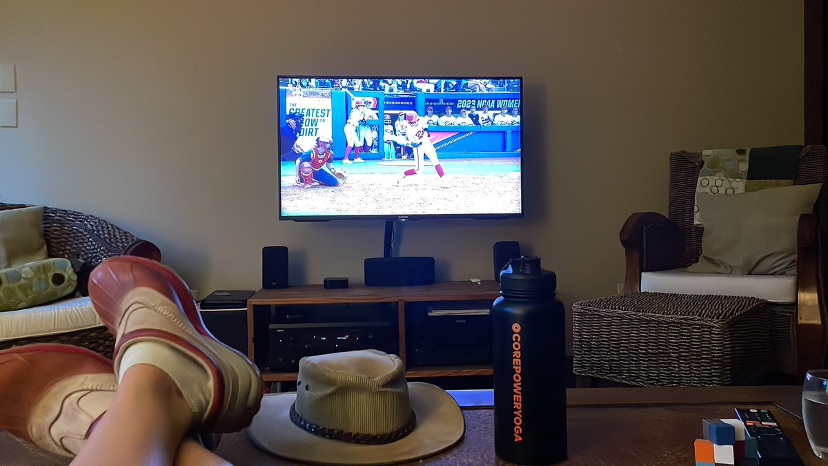 First Friday in June. Yep. I’m devouring college softball! #WCWS
