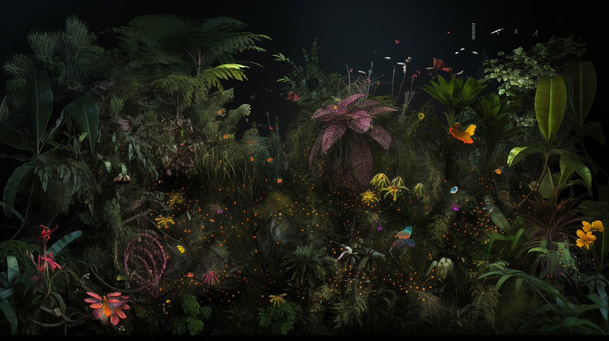 dibland's tweet photo. Jungle! 
#AI #diversity #paradise https://t.co/V80dUX2y8I