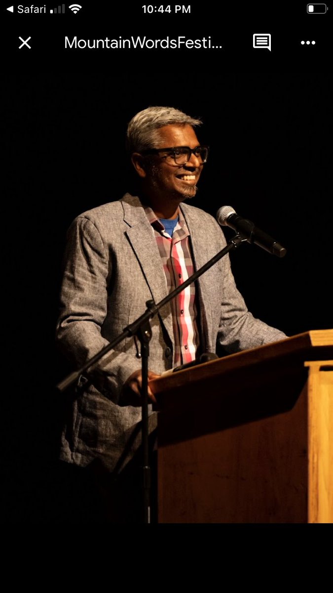 Arvin Ram (@arvinram1) on Twitter photo <a href="/MtnWords/">The Mountain Words Literary Festival</a> was amazing this year and that smile on my face captures the feeling of friends old and new, the stories shared, and the wonderful community that surrounds us. I am filled with joy for the gift of a writing life full of incredible people. Join me next year! <a href="/MtnWords/">The Mountain Words Literary Festival</a> was amazing this year and that smile on my face captures the feeling of friends old and new, the stories shared, and the wonderful community that surrounds us. I am filled with joy for the gift of a writing life full of incredible people. Join me next year!