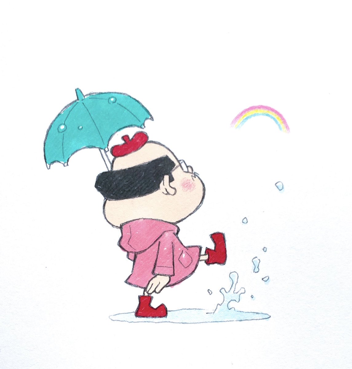 「やまない雨はないってさ。」|窪之内 Eisaku 英策のイラスト