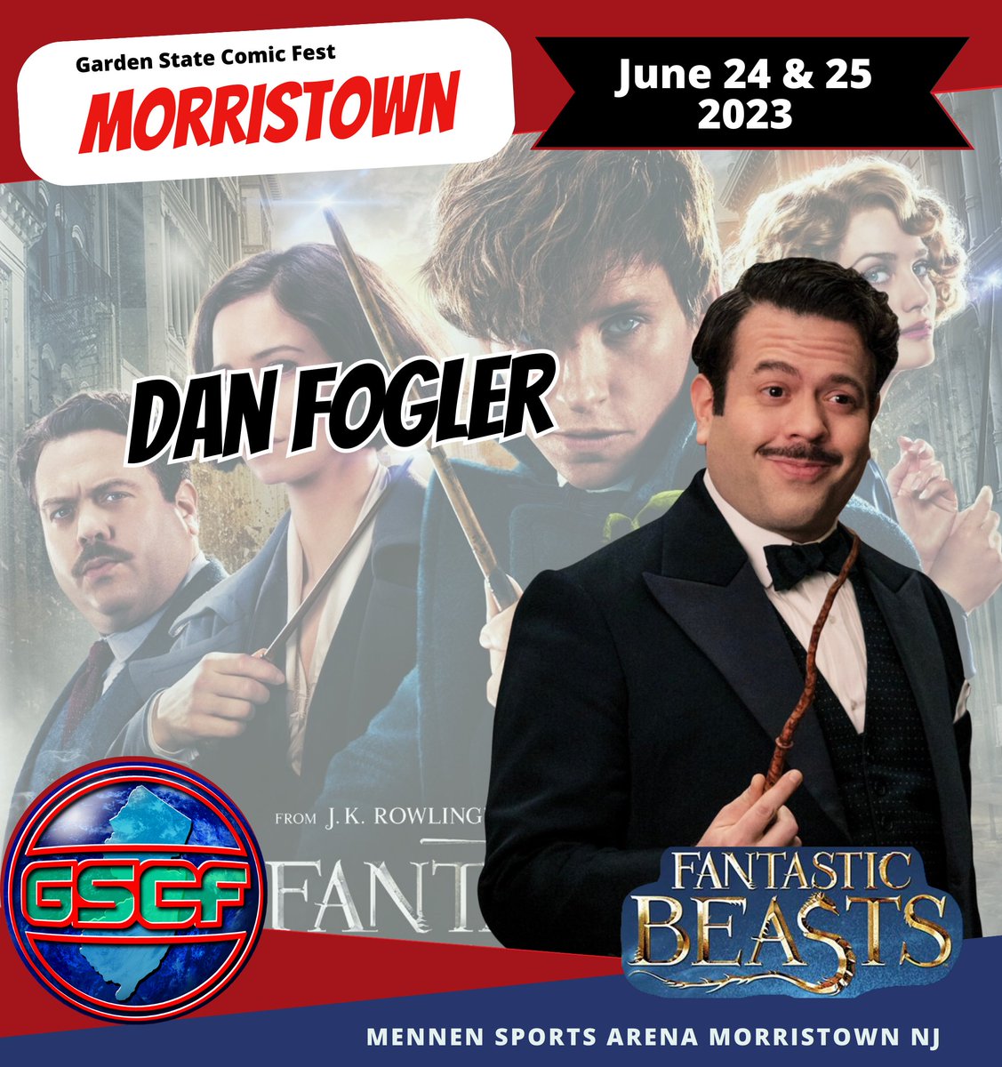 #GSCF Welcomes Dan Fogler <a href="/mrdanfogler/">Dan Fogler</a>
He has appeared in films including #BallsofFury #GoodLuckchuck <a href="/FantasticBeasts/">Fantastic Beasts</a> #FanBoys &amp; #voiceacting for #kungfupanda #Hortonhearsawho #SuperPets &amp; #MarsNeedsMoms. He appeared #TheWalkingDead &amp; Marvin on <a href="/TheGoldbergsABC/">The Goldbergs</a>