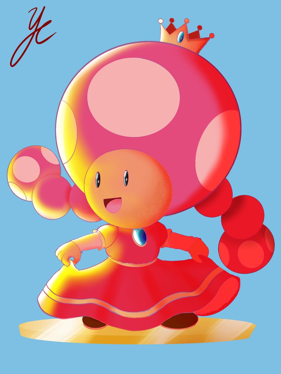 Yasu_Studios_'s tweet photo. And here’s Princesses Toadette in all her tiny glory #nintendo #toadette #princess #princesstoadette #toadettefanart #mario #supermario #princessdress #tinyprincess #finishedart #cuteprincess https://t.co/hv9KBcTJhu