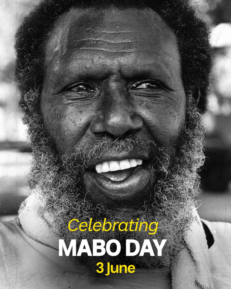 Today is Mabo Day 💚💙🤍🖤 We celebrate the life of Eddie Koiki Mabo and honour and reflect on his great achievements in his fight to overturn the fiction of terra nullius.

📷 Jim McEwan
