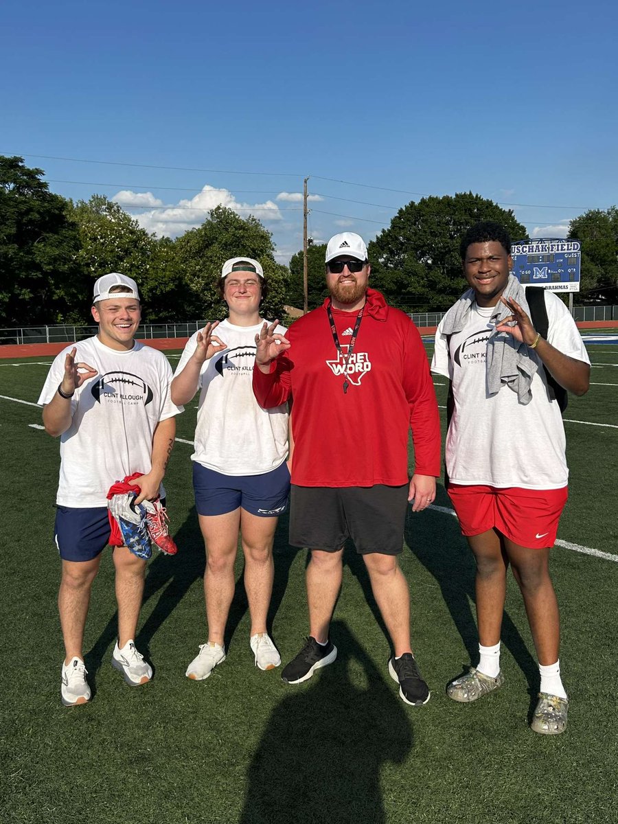 I enjoyed my camp <a href="/UIWFootball/">UIW Football</a> and learned a lot from <a href="/AustinWoods50/">Austin Woods</a>