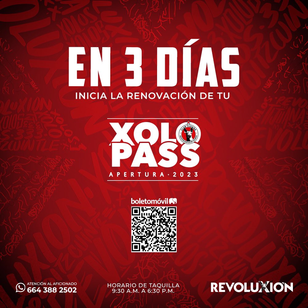 Xolos 🐕 on Twitter "En 3 días inicia la renovación del XoloPass
