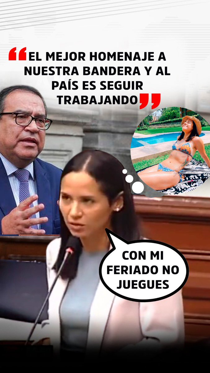 memepoliticope's tweet image. Le cancelan feriado a #SigridBazan pipipi