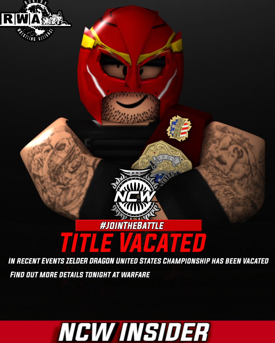 BREAKING NEWS 🚨

THE NCW UNITED STATES CHAMPIONSHIP HAS BEEN VACATED 

FIND OUT THE FUTURE OF THE TITLE TONIGHT AT WARFARE!

#NCW2023
#JOINTHEBATTLE