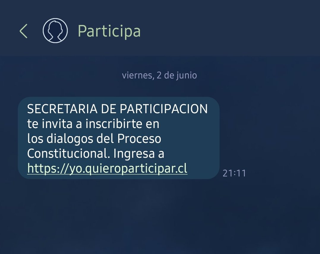 Les esta llegando este mensaje de texto? Tiene cara de 💉