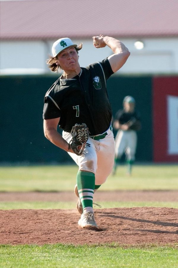 OHillsBaseball's tweet photo. @SStevens_7 was absolutely lights out in tonight’s Regional Finals. 8.2 innings, 6 hits, 2 runs and 11K’s. He is a bulldog who thrives in big spots. He also went 2-4 with 2 doubles and drove in a run. Absolute Gamer!!!  👊 https://t.co/KTR7RprngQ