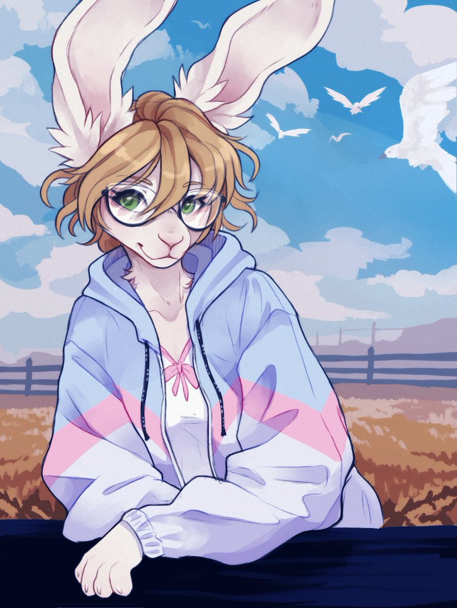 Just a bunny girl enjoying the country breeze~! for the raffle winner @SugarPieced 🥳🎉