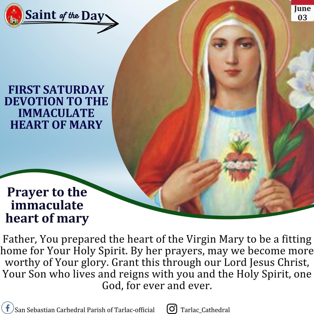 Day 154: First Saturday Devotion to the Immaculate Heart of Mary. 💙🙏🌻 
#2023withGod. #FaithInGod. #FaithHopeLove. #maraNAMPALATAYA.