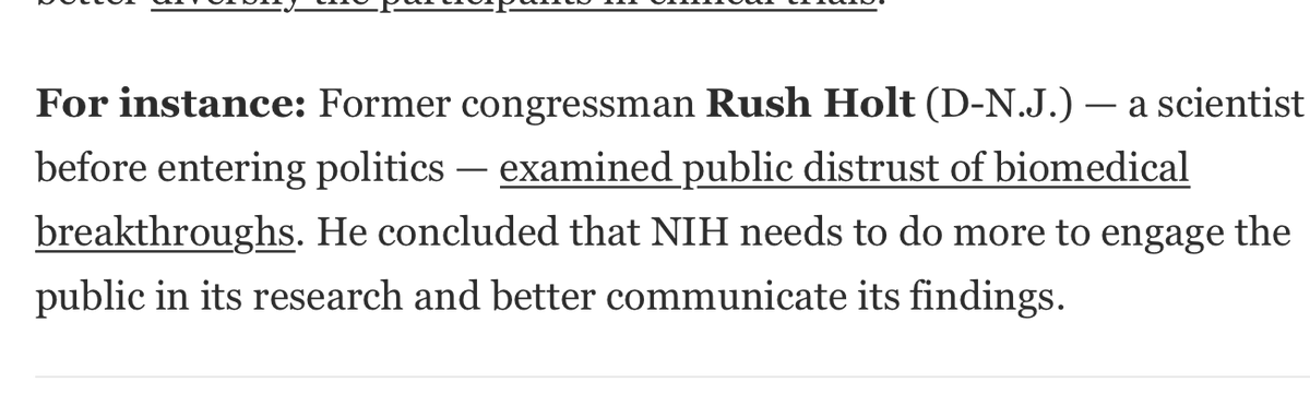 First the good: @RushHolt is 100% correct that NIH should do much more promotion of its work. Contrast to NASA, which does tons of public outreach.
NIH should do far. more. public outreach and also get into modern digital/social media for outreach. 2/4