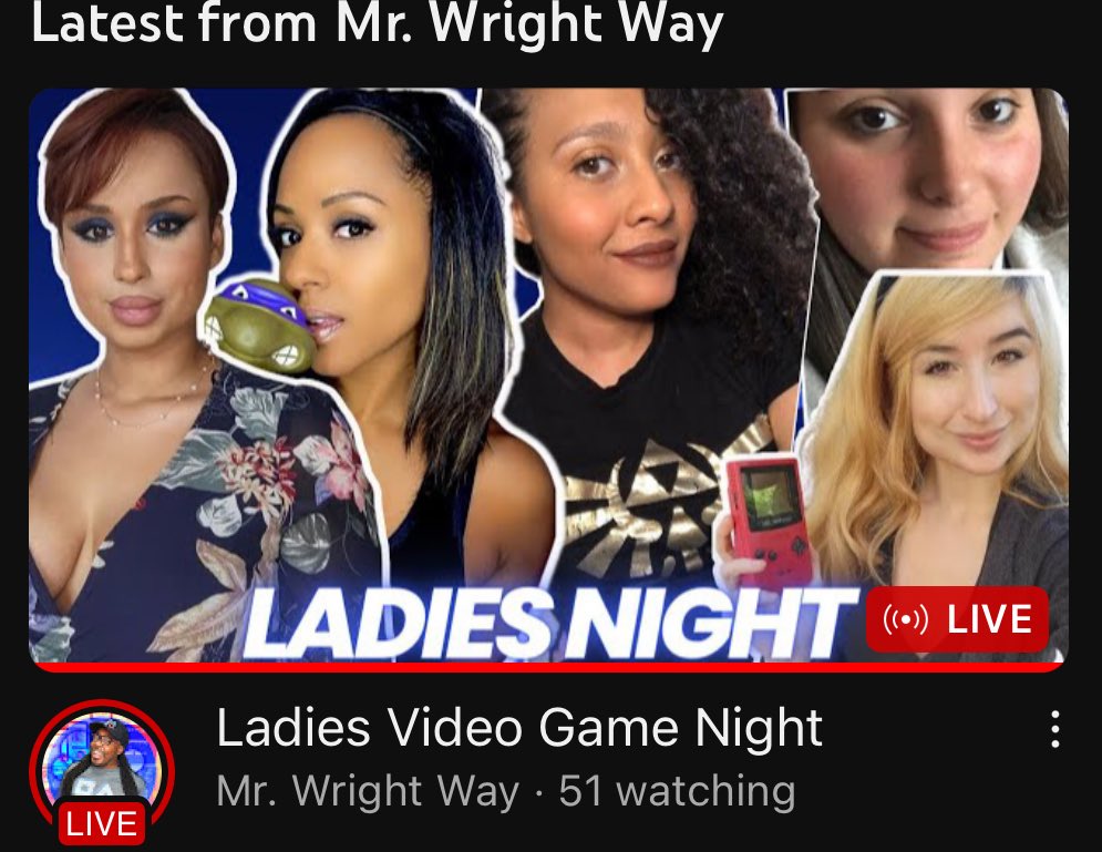 🚨🔥Ladies Video Game Night https://check out this episode dedicated to the lovely ladies tonight!!🚨🔥@SteveWrightJr 

@TheQueenG22 @ashsaidhi @GamerAhmer @MsSaturnxne @CultureGamer youtube.com/live/IXIFy_ZfF… via @YouTube