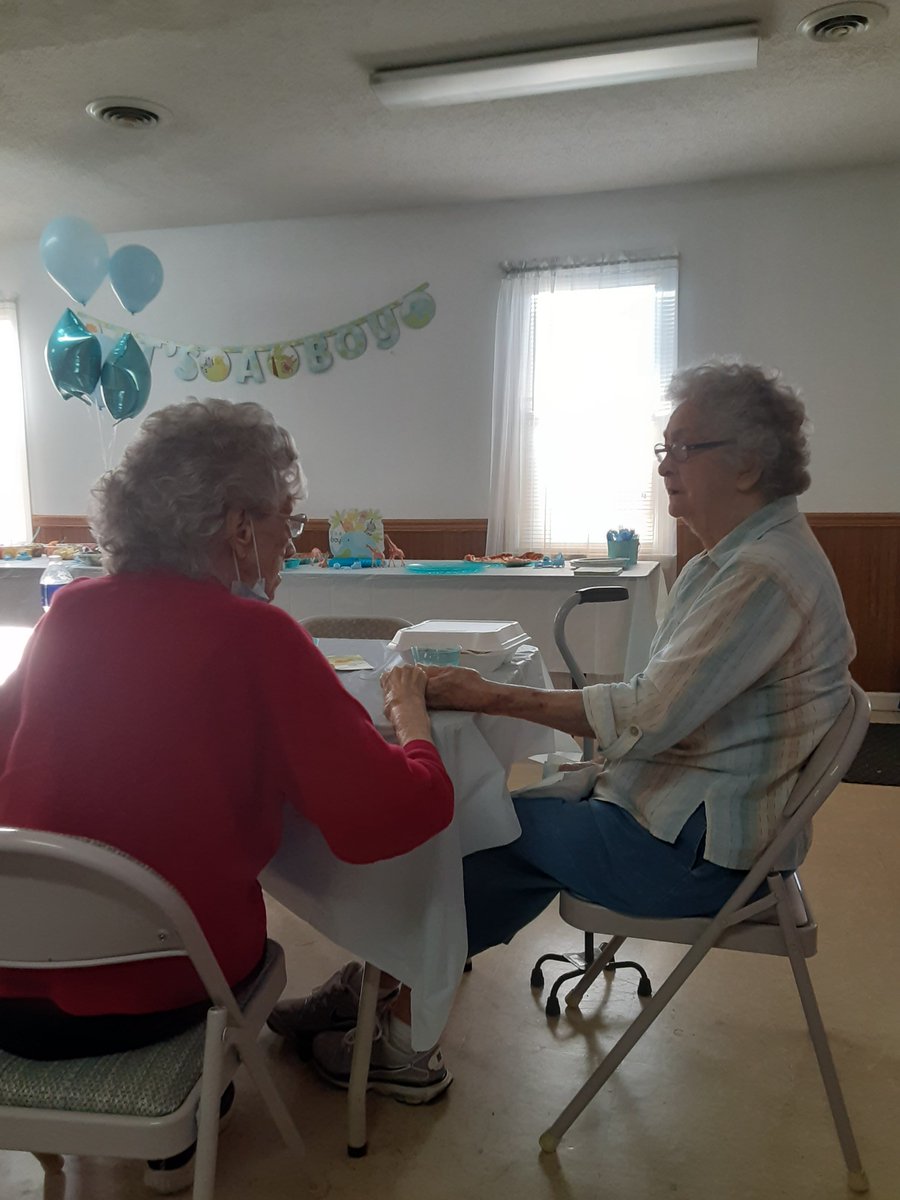 They are in their 90s, friends longer than I have been alive. Neither can hear very well,  both are almost blind and need help walking. You will find them at every church service if physically able and if I want prayer warriors I call them. #goals #christianwomen #widowwarriors